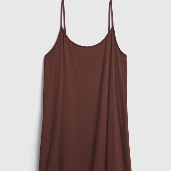The Gap Modal Essential Pajama Slip Dress in Brush Beige - Picture 6 of 7